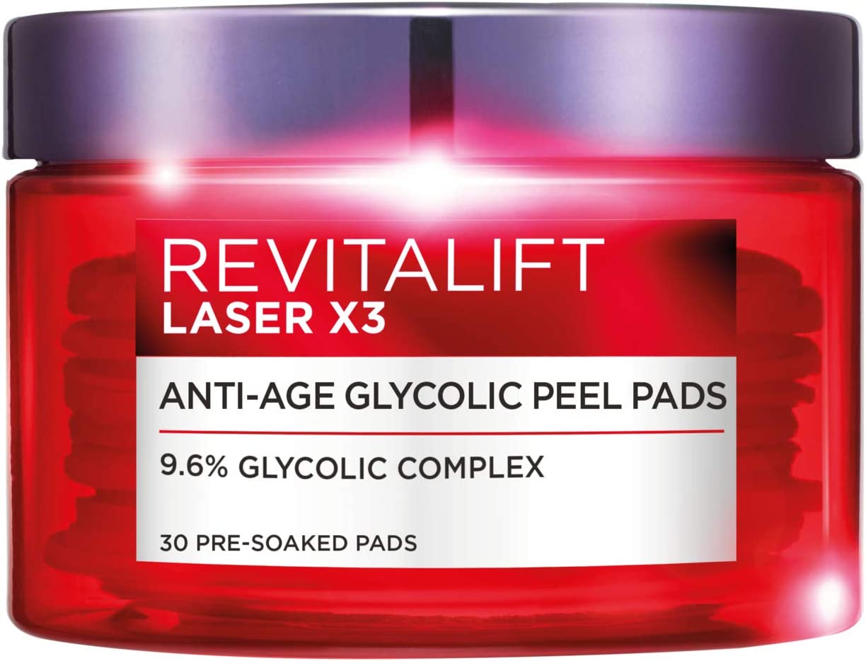 Revitalift Laser Pads Anti Ageing Glycolic Peel Spf 15