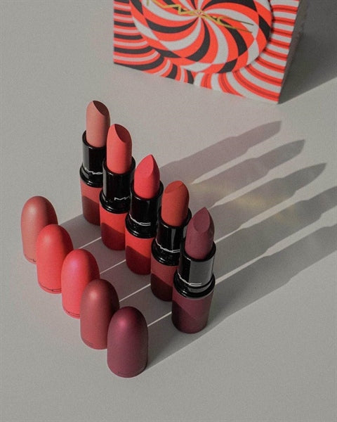 Mistletoe Matte Powder Kiss Lipstick Set (5x Lipstick) (Limited Edition)